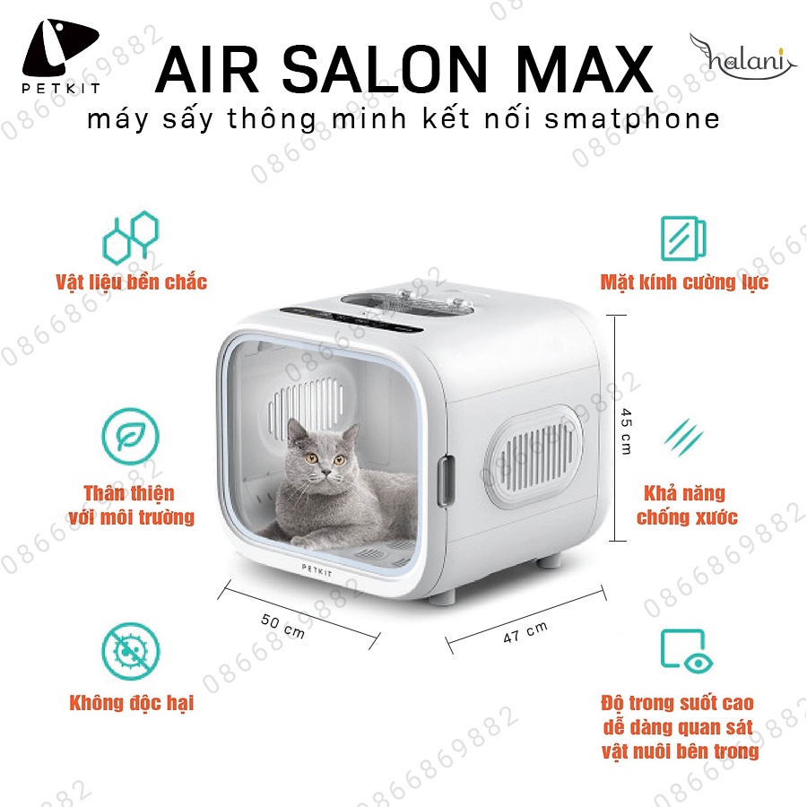 Lồng sấy Petkit, sấy lông chó mèo