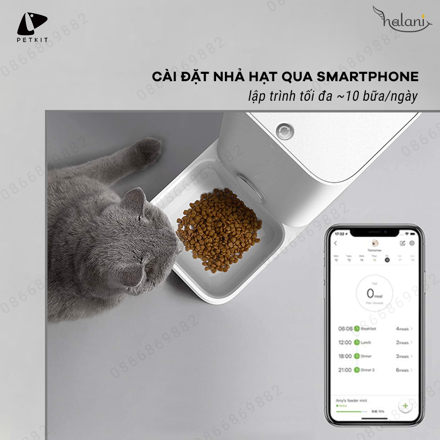 Máy ăn petkit feeder mini khay inox 4.jpg