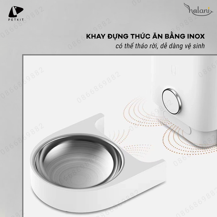 Máy ăn petkit feeder mini khay inox 3.jpg