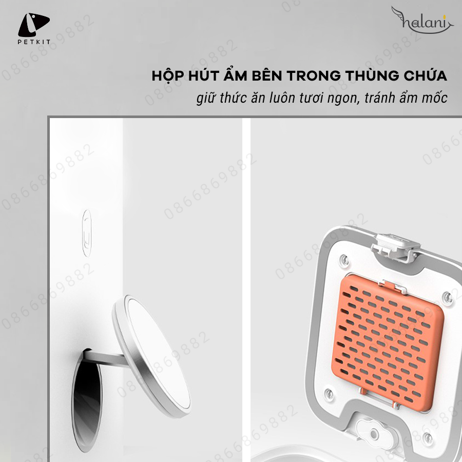 Máy ăn petkit feeder mini khay inox 2.jpg