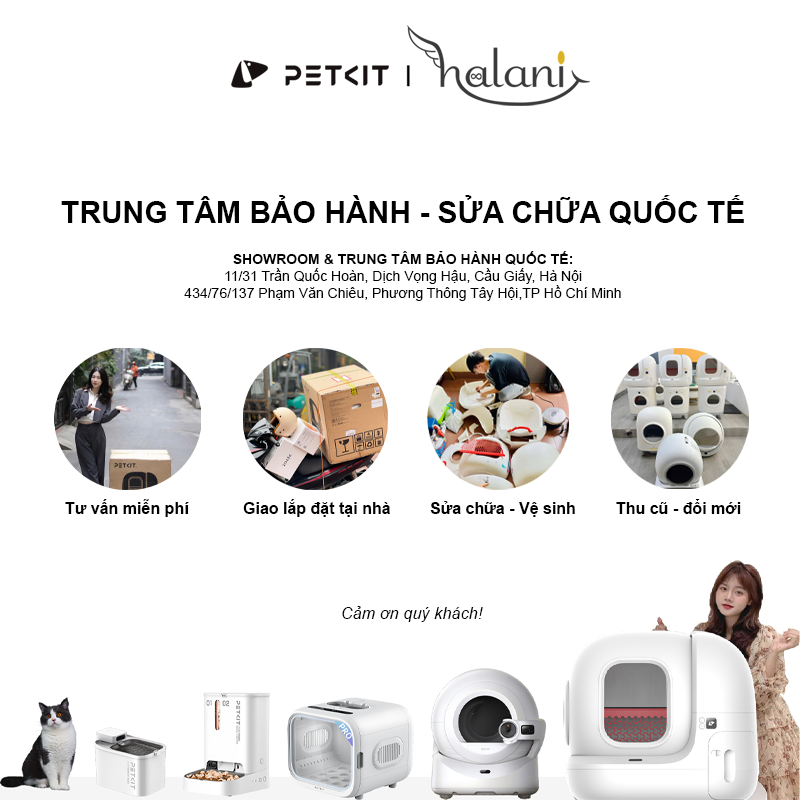 Dịch vụ Bảo hành Sửa chữa máy dọn phân thú cưng