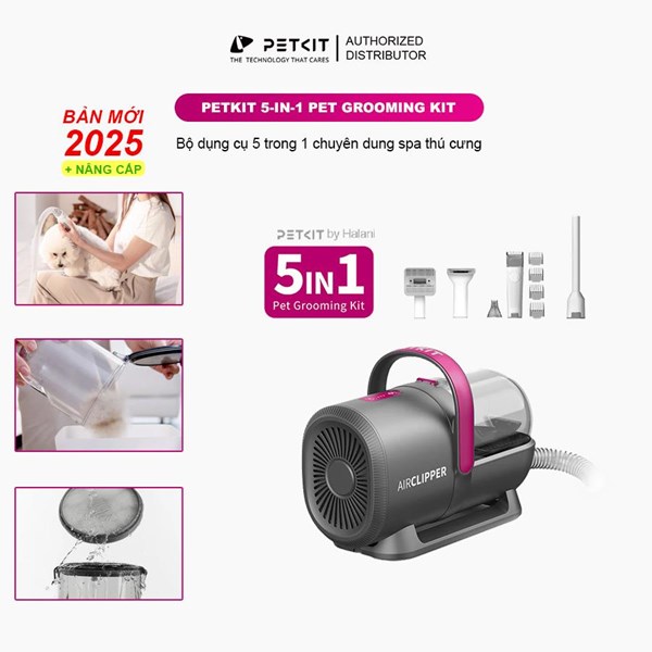 Máy cắt tỉa hút lông thú cưng Petkit AirClipper 5-in1 Pet Grooming Kit
