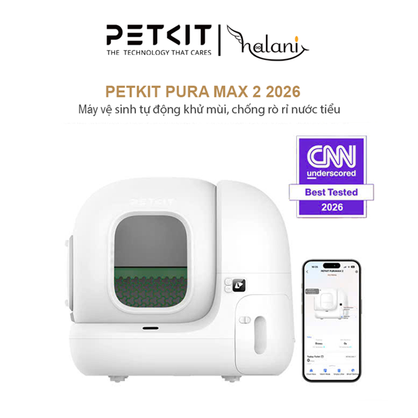 Máy vệ sinh tự động PETKIT PURA MAX 2 Phiên bản chống rò rỉ nước tiểu