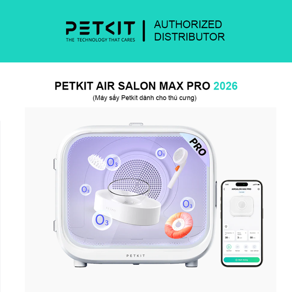 Máy sấy Airsalon Max pro cho thú cưng chính hãng PETKIT