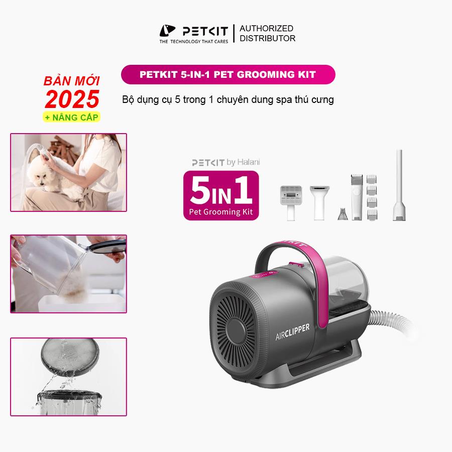 Máy cắt tỉa hút lông thú cưng Petkit AirClipper 5-in1 Pet Grooming Kit