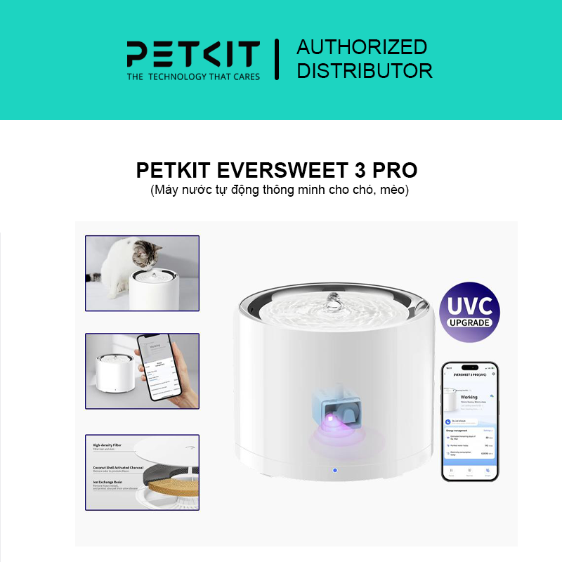 Máy nước Eversweet PRO Petkit (kết nối app)