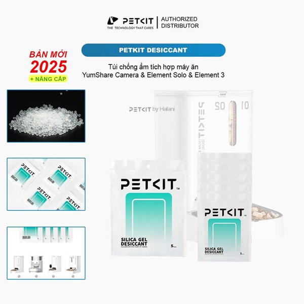 Bịch 5 Túi hút ẩm cho máy ăn PETKIT